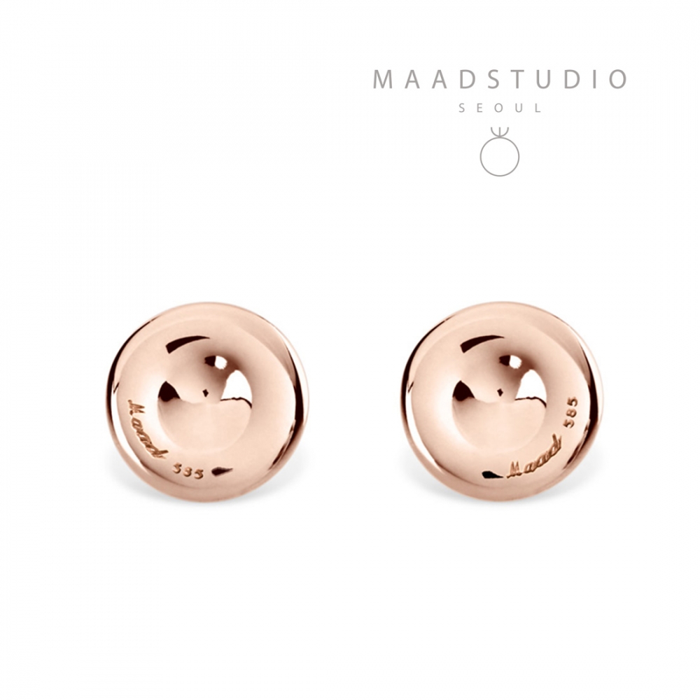 Erythrocyte earring 14k Red gold