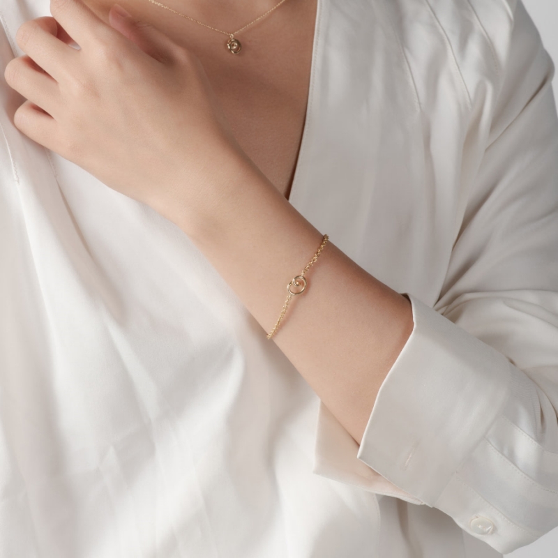 Love heart bracelet (S) 14k gold