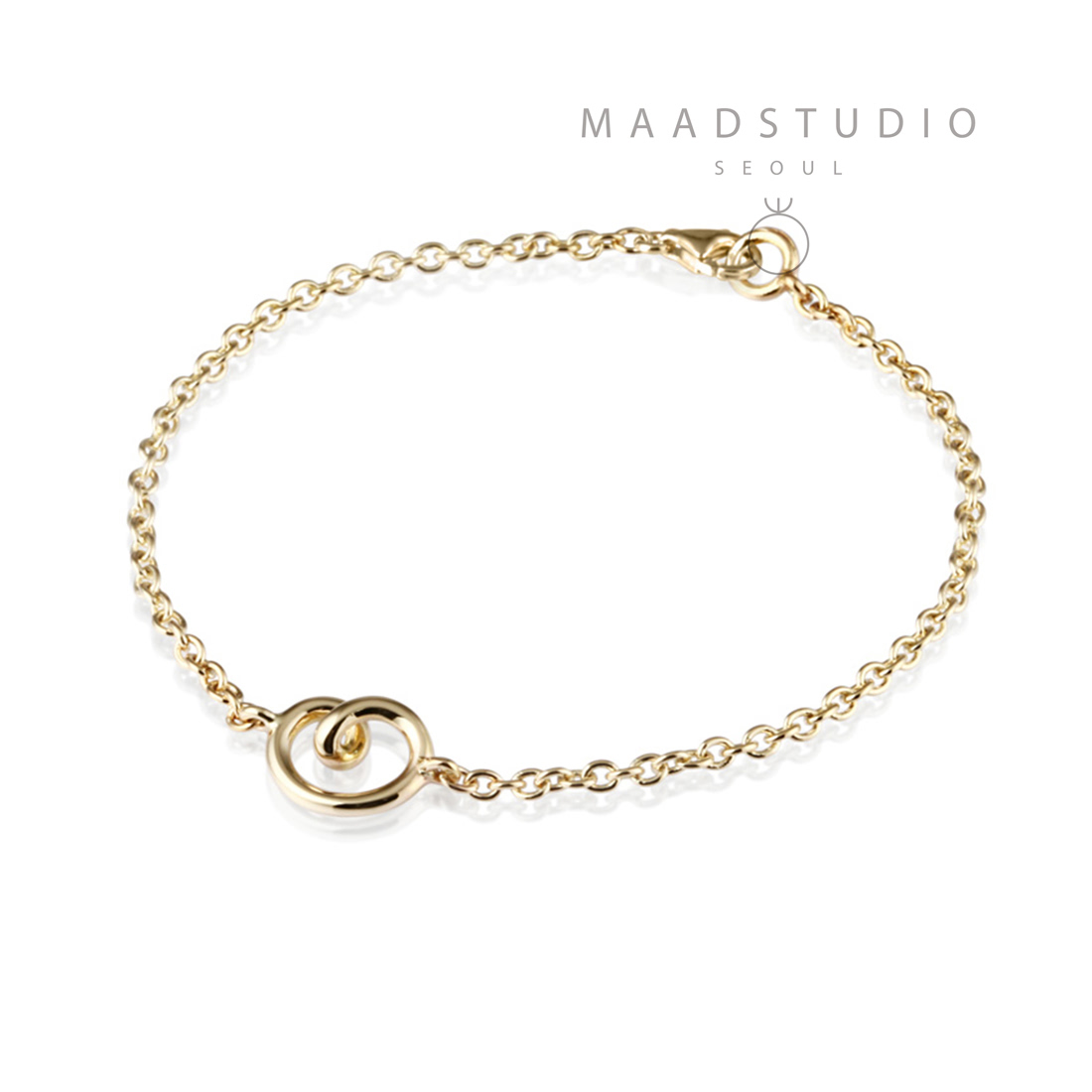 Love heart bracelet (S) 14k gold