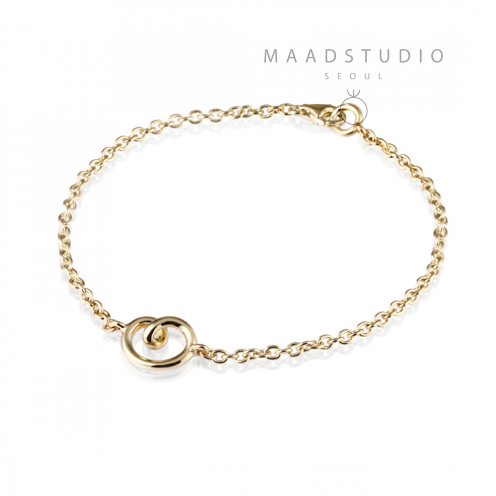 Love heart bracelet (S) 14k gold