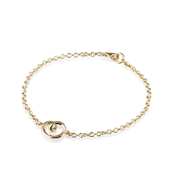Love heart bracelet (S) 14k gold