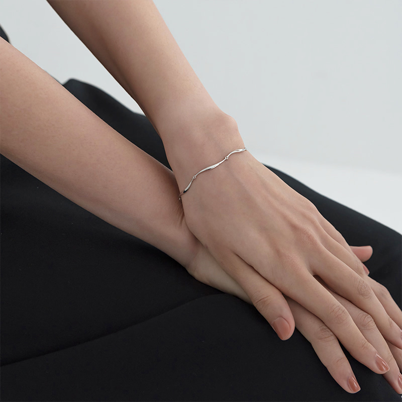 잎 팔찌 (소) Silver_925