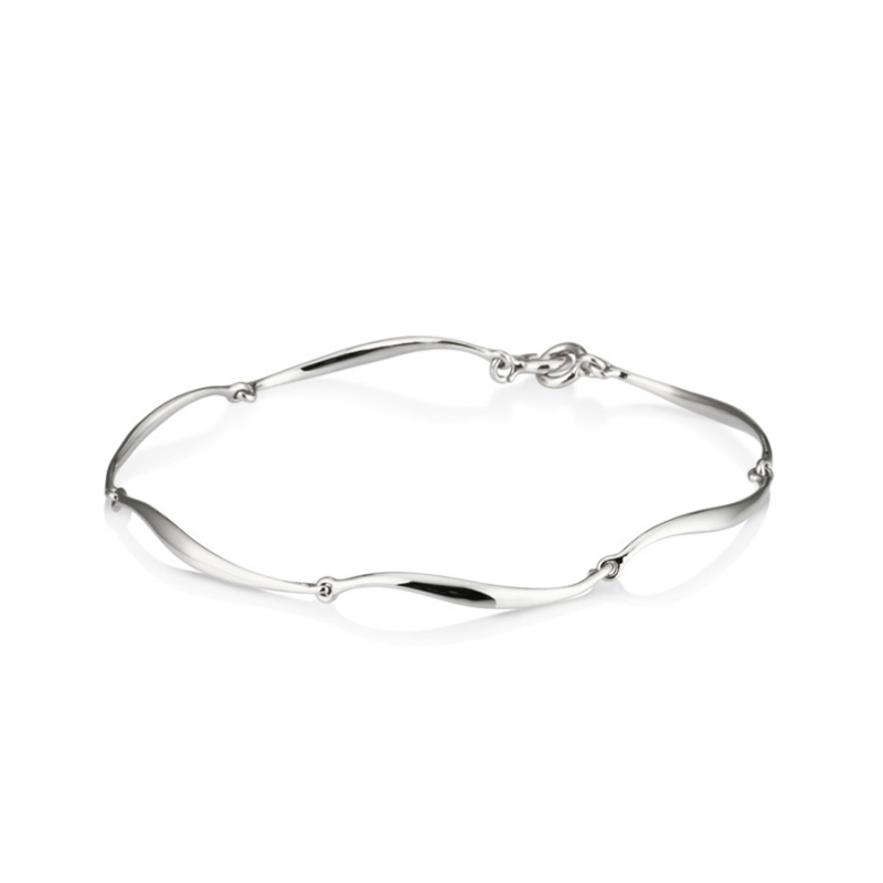 Willow leaf bracelet (S) Sterling silver
