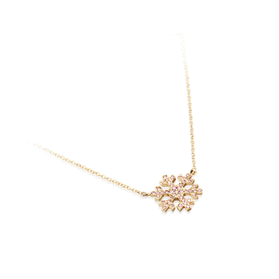 눈의 꽃 Set 14k pink CZ