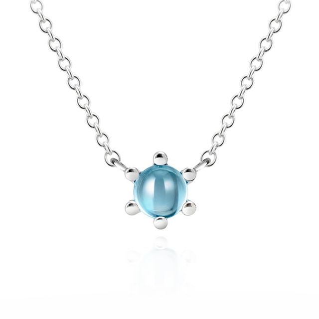 단델리온 목걸이 Silver_925 blue topaz 0.3ct