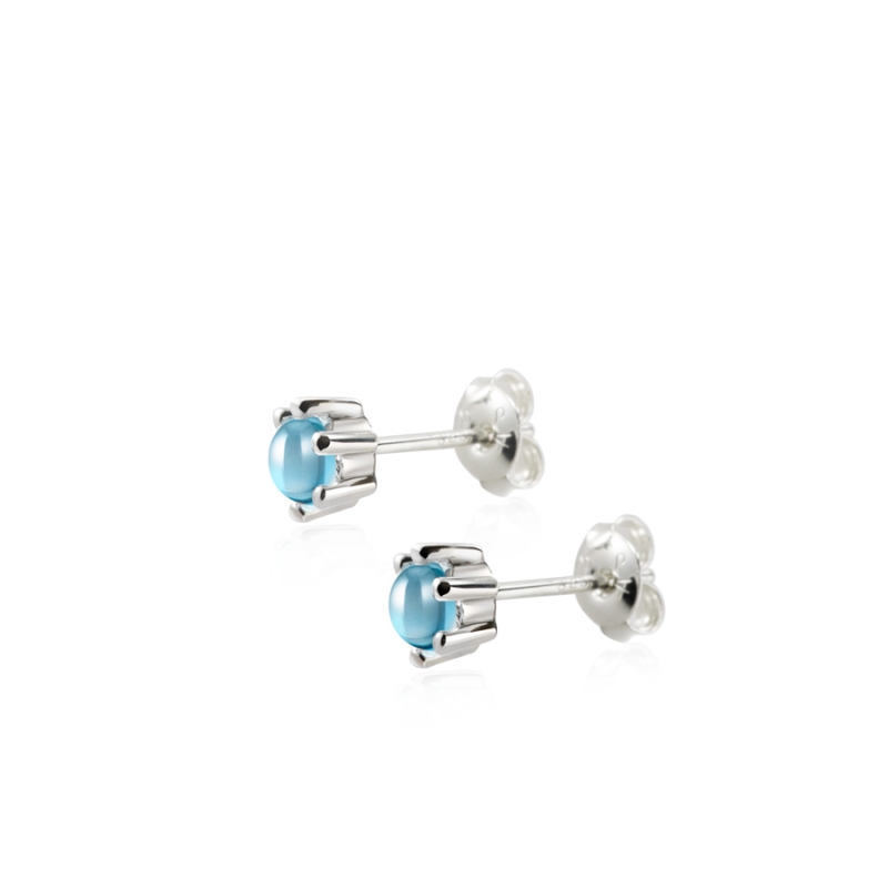 Dandelion earring blue topaz 0.3ct Sterling silver