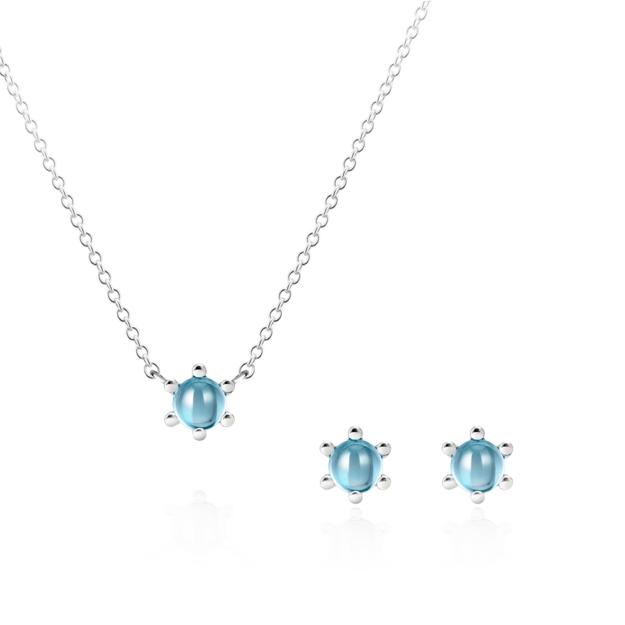 단델리온 Set Silver_925 blue topaz 0.3ct