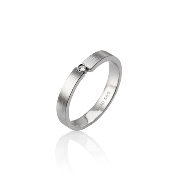 Encounter MG ring (S) 14k White gold hairline, Diamond