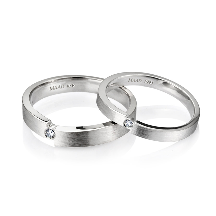 인카운터 MG 커플링 (중+소) Silver_925 hairline, diamond