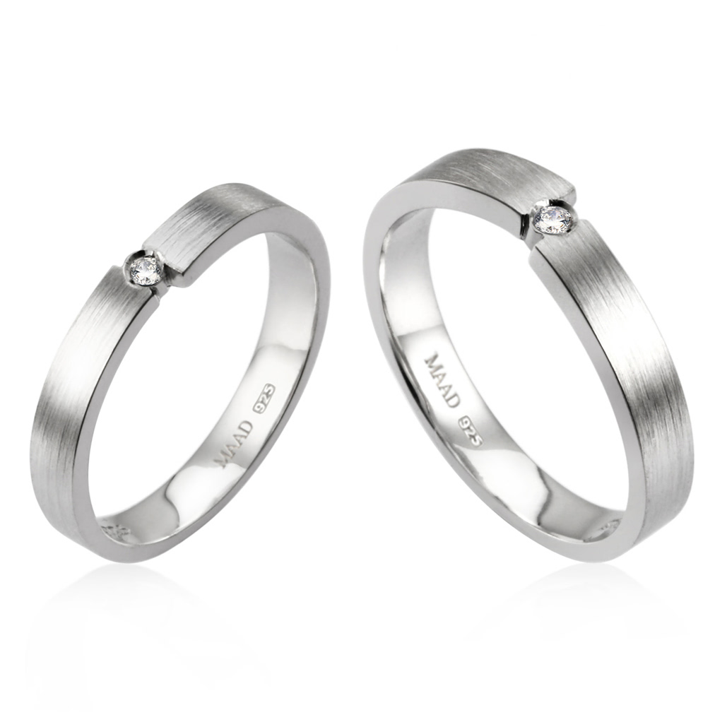 인카운터 MG 커플링 (중+소) Silver_925 hairline, diamond