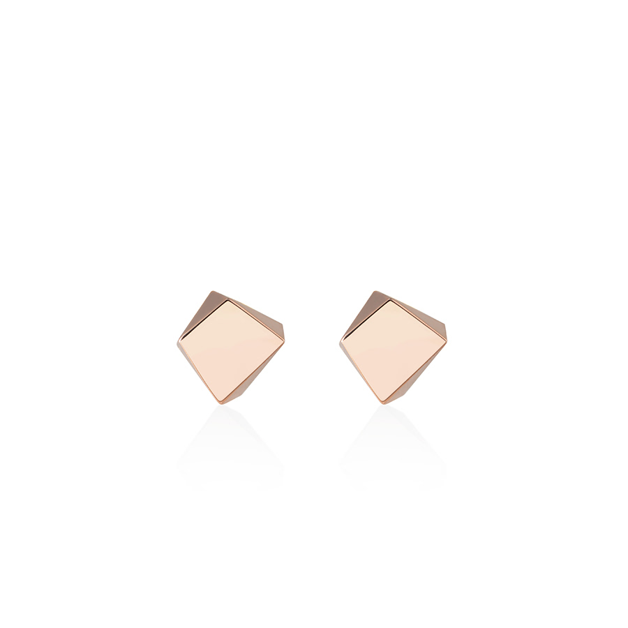 Crystalloid III Mass earring 14k Red gold