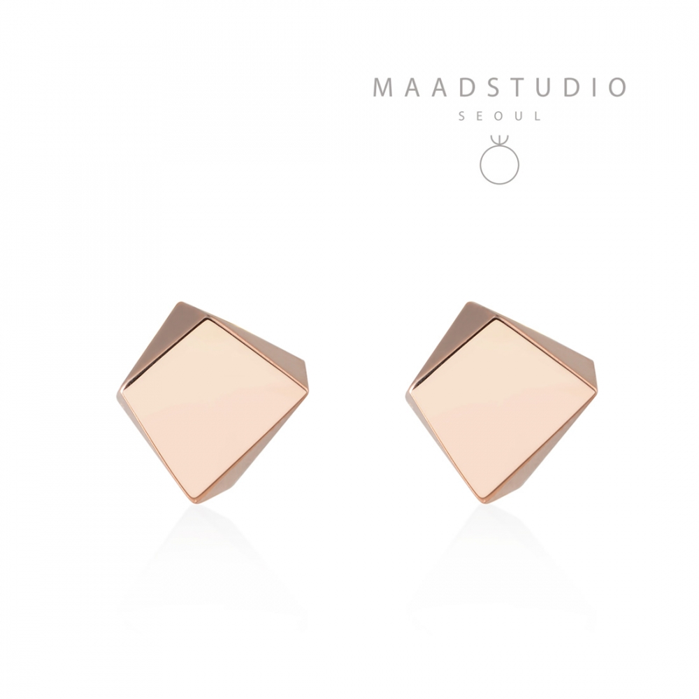 Crystalloid III Mass earring 14k Red gold