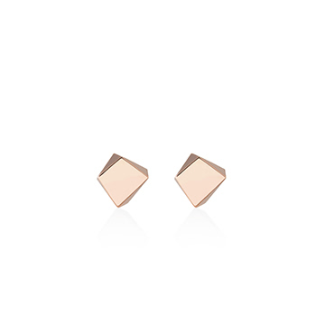 Crystalloid III Mass earring 14k Red gold