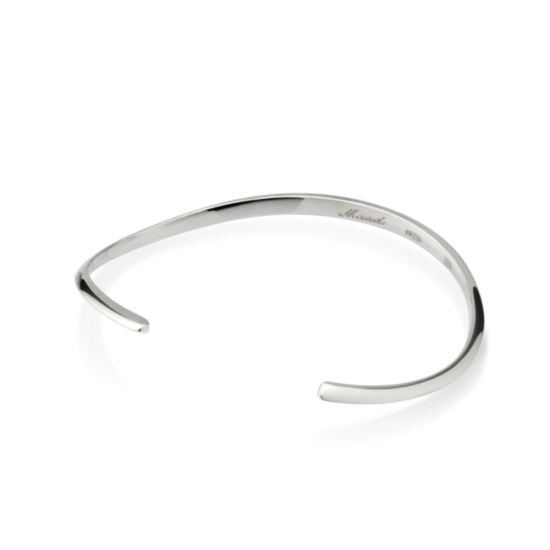 Lake wave bracelet Sterling silver