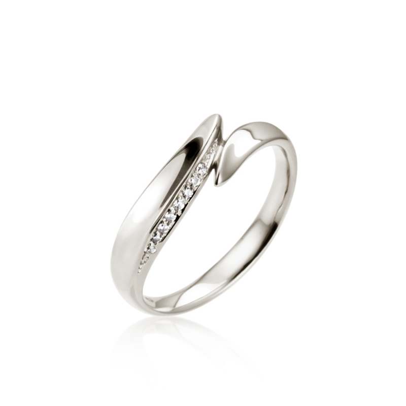 Neofinetia ring (S) CZ Sterling silver
