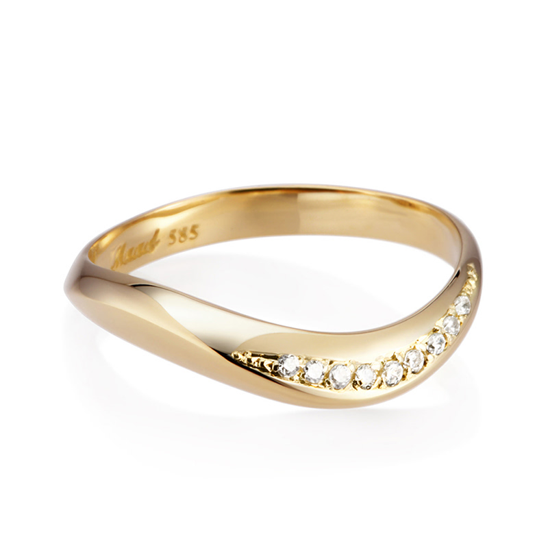 호수 반지 (중) 14k CZ