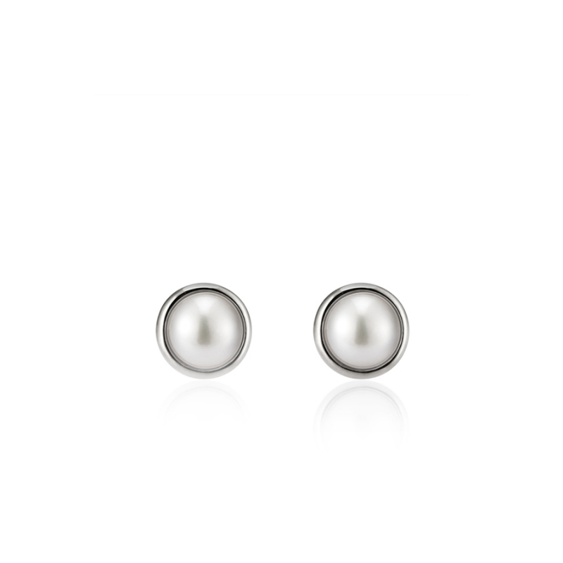 Donguri earring pearl Sterling silver