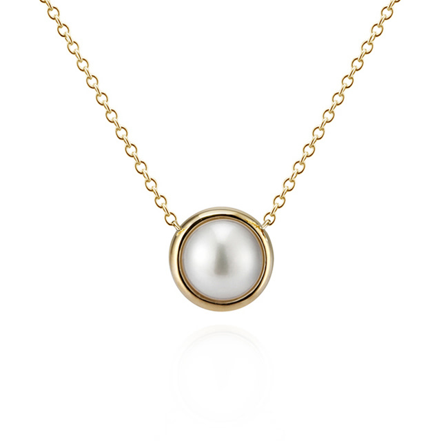 돈구리 목걸이 14k pearl