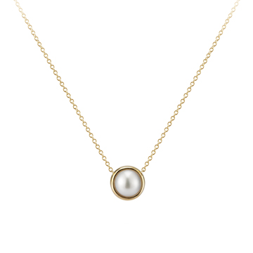 Donguri pendant 14k gold pearl