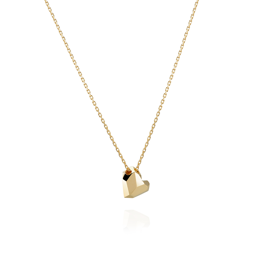 아이스하트 목걸이 (소) 14k CZ