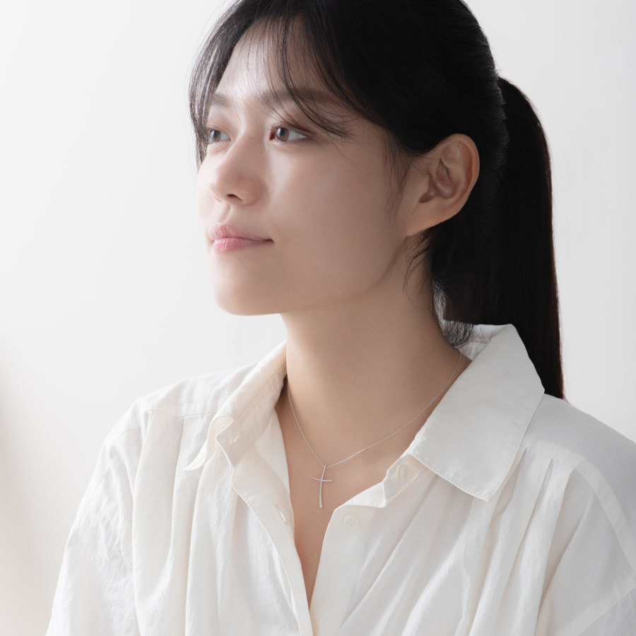 레이크로스 목걸이 (중) Silver_925