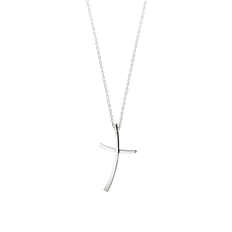 Ray cross pendant (M) Sterling silver
