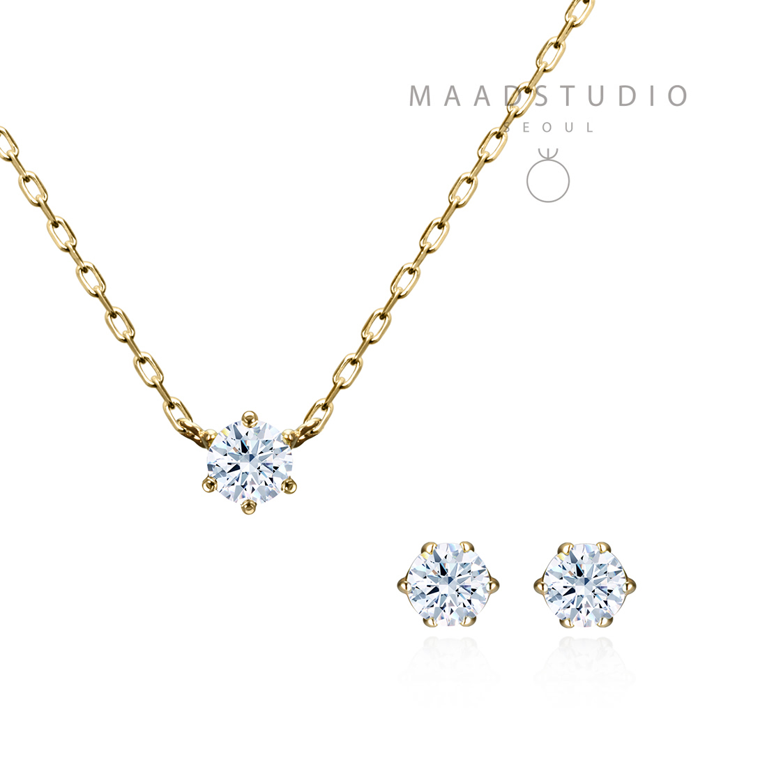 버드케이지 Set 14k 0.1ct