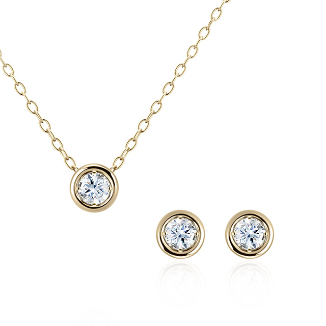 헤미스피어 Set 14k 0.1ct