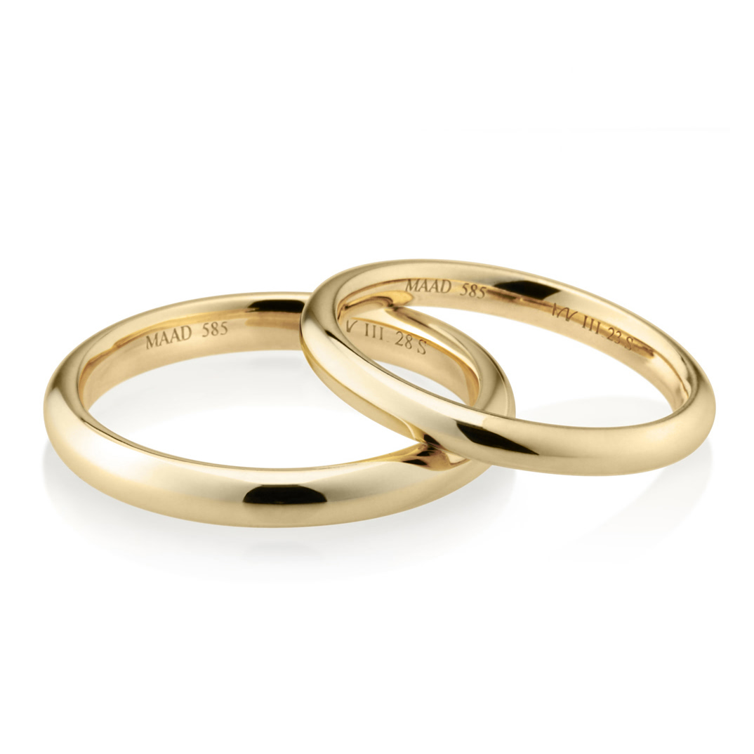 MR-III 오벌돔밴드 커플링 2.8mm+2.3mm (소+소) 14k