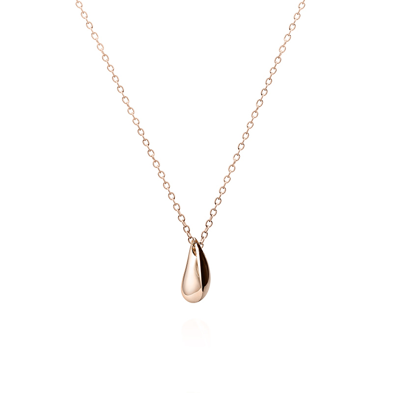 Dewdrop pendant 14k red gold