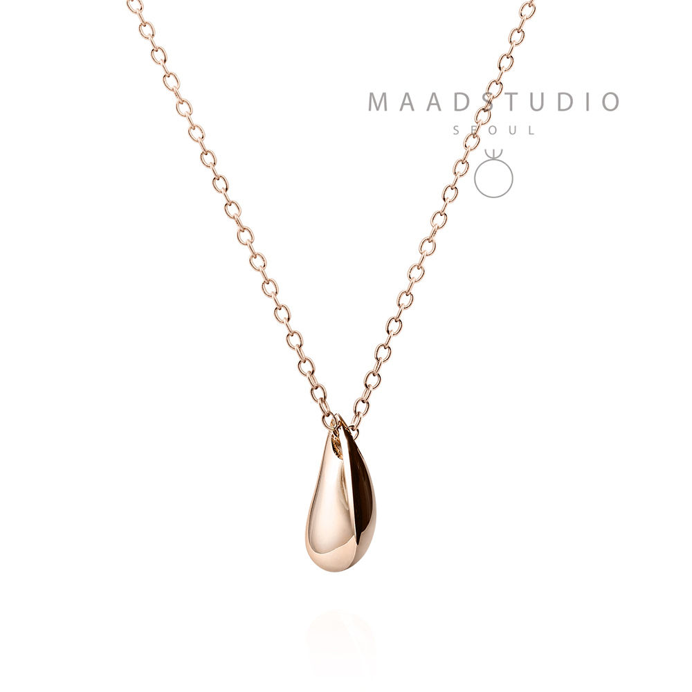 Dewdrop pendant 14k red gold