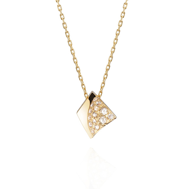 결정 목걸이 (소) 14k CZ