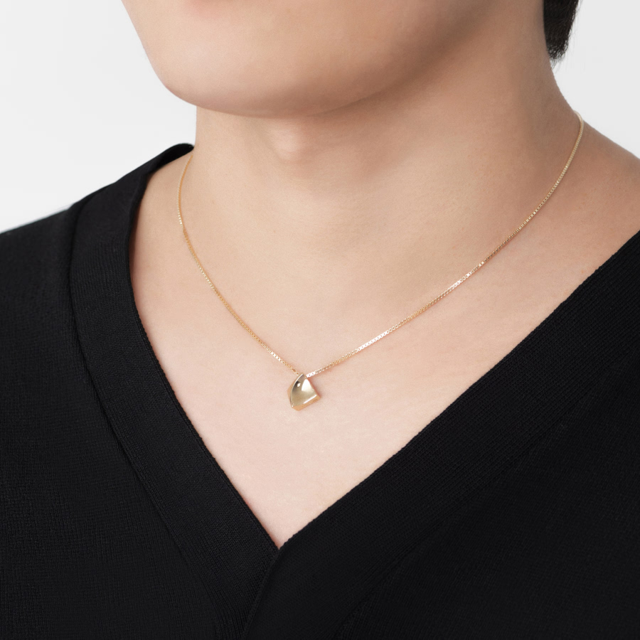 결정 목걸이 (중) 14k