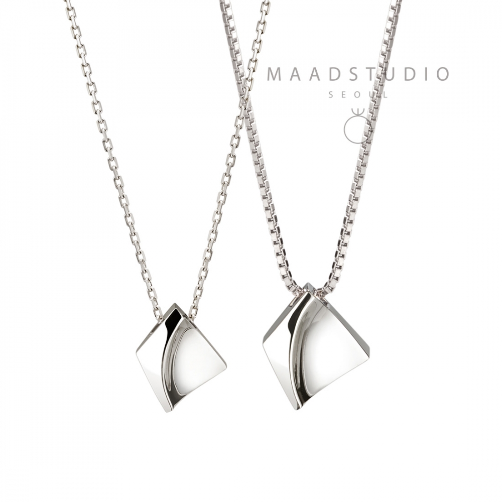 Crystalloid couple pendant Set (M&S) Sterling silver