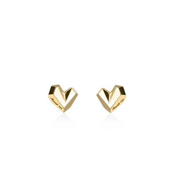 Ice heart earring (S) 14k gold