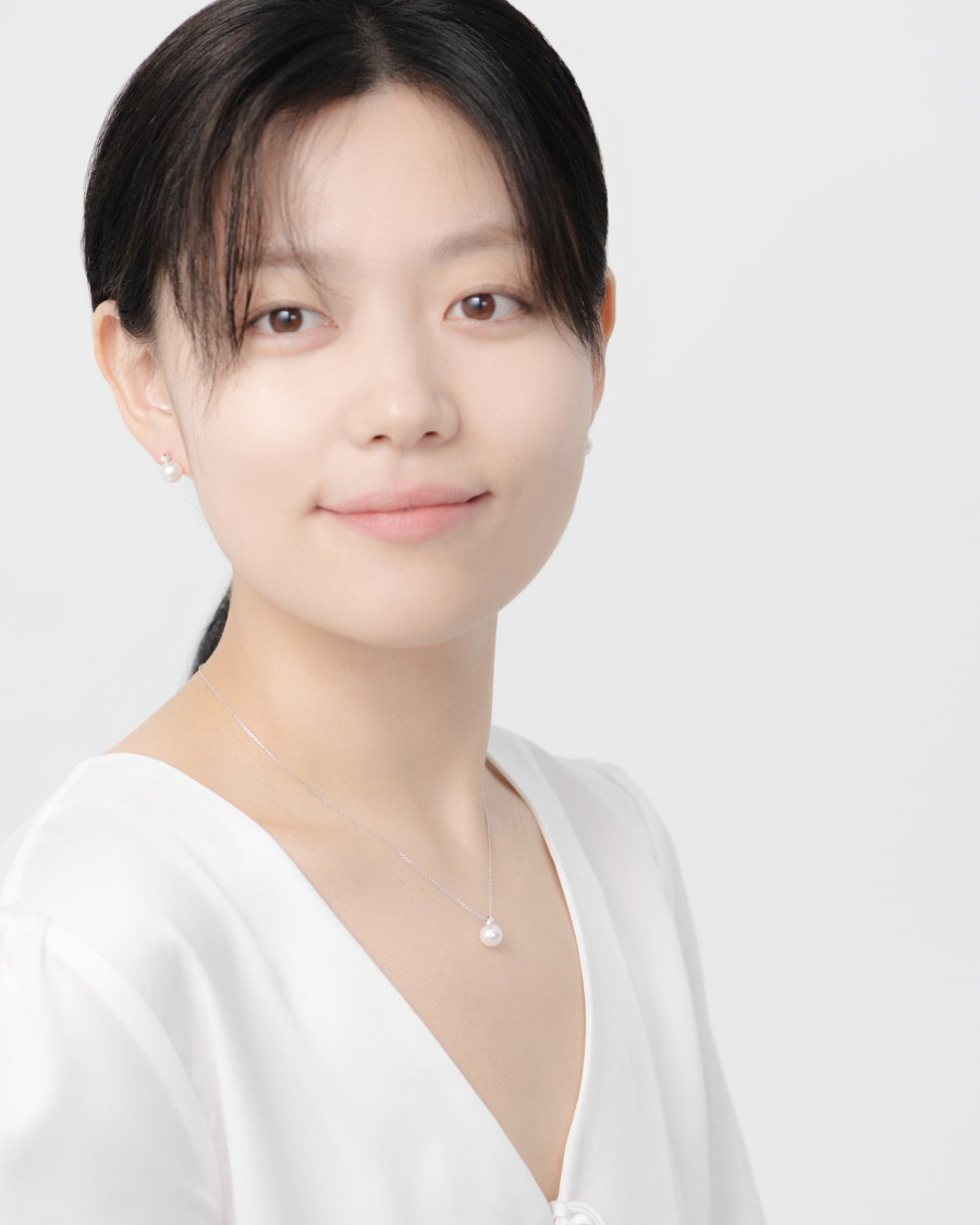 컷팅큐브 귀걸이 14k 화이트골드 해수진주 diamond