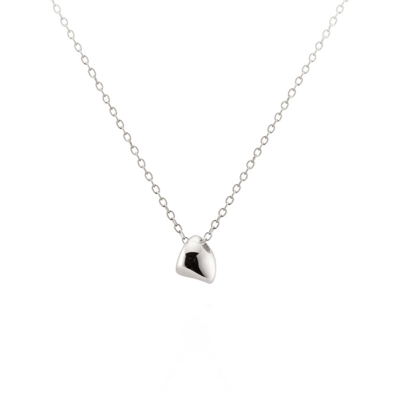 Pebble stone triangle pedant Sterling silver