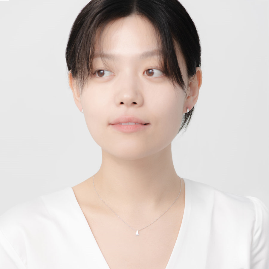 웨지 목걸이 Silver_925