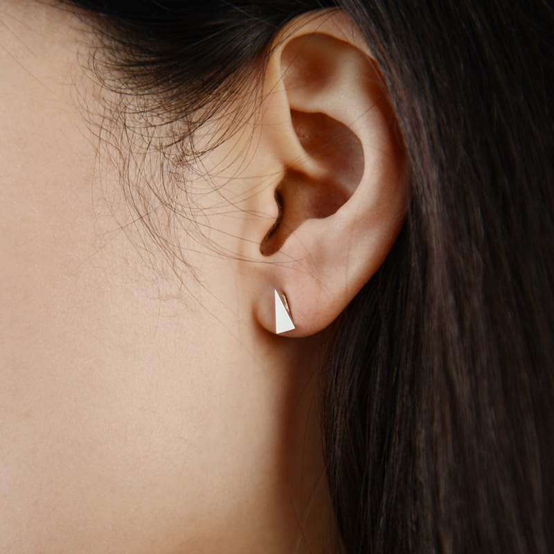 Wedge earring Sterling silver