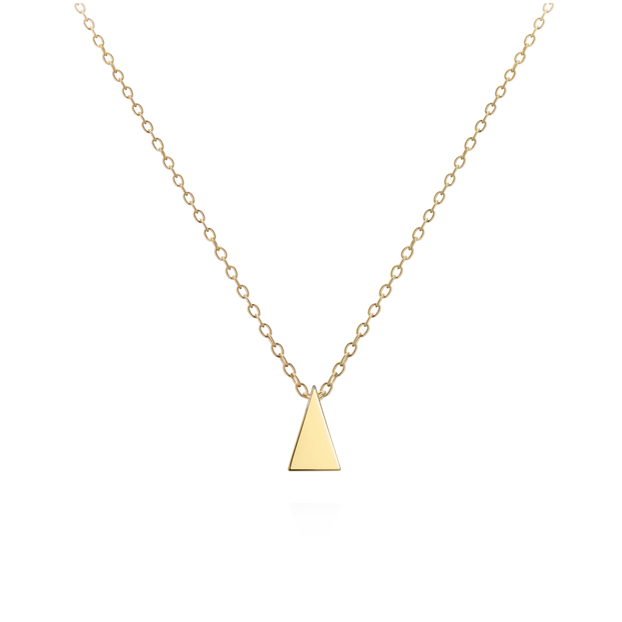 Wedge pendant 14k gold