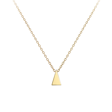 Wedge pendant 14k gold