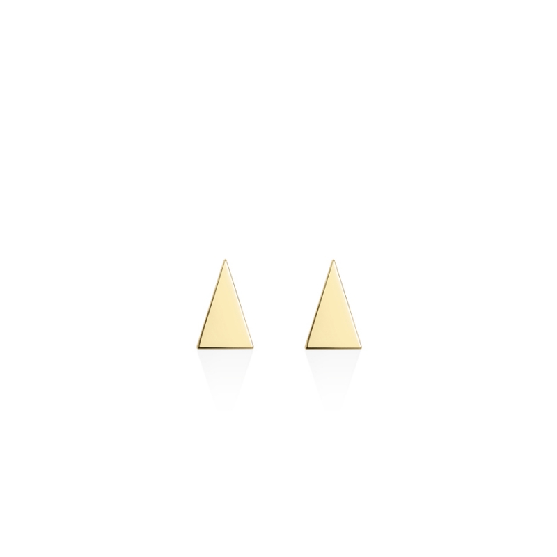 Wedge earring 14k gold