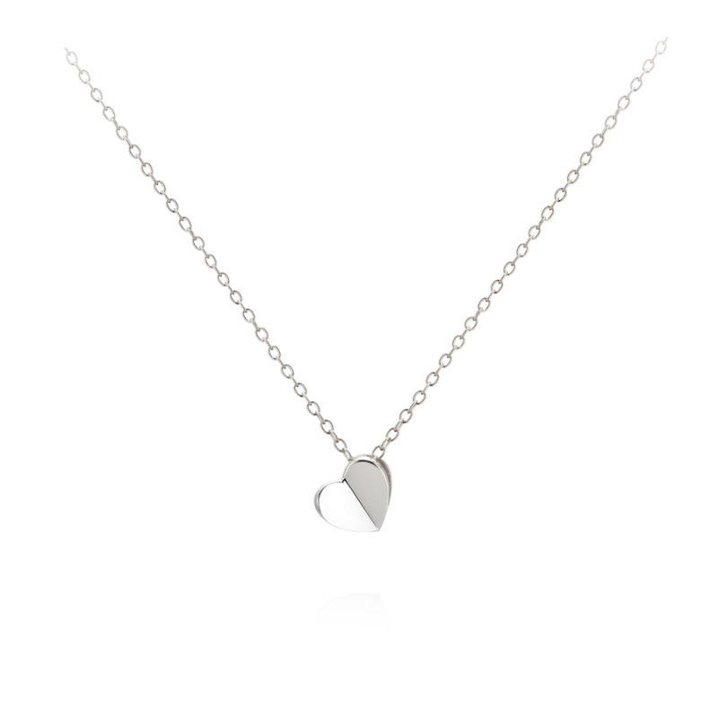 Heart clover pendant Sterling silver