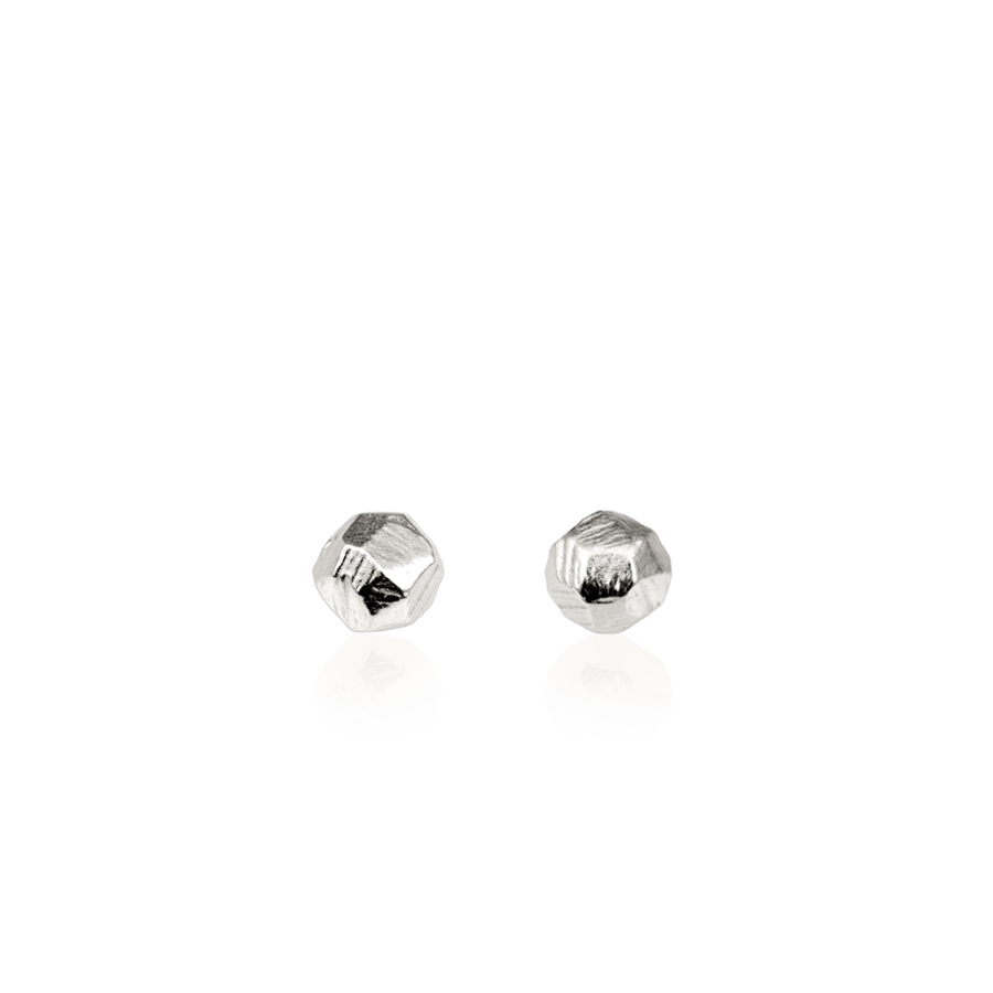 Grit stone earring Sterling silver