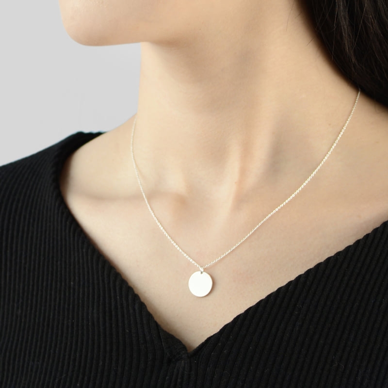 Full moon pendant (S) Sterling silver