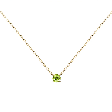 Birdcage II pendant 14k gold green Diamond 0.1ct