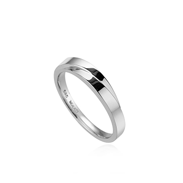 Unison ring (M) 14k White gold