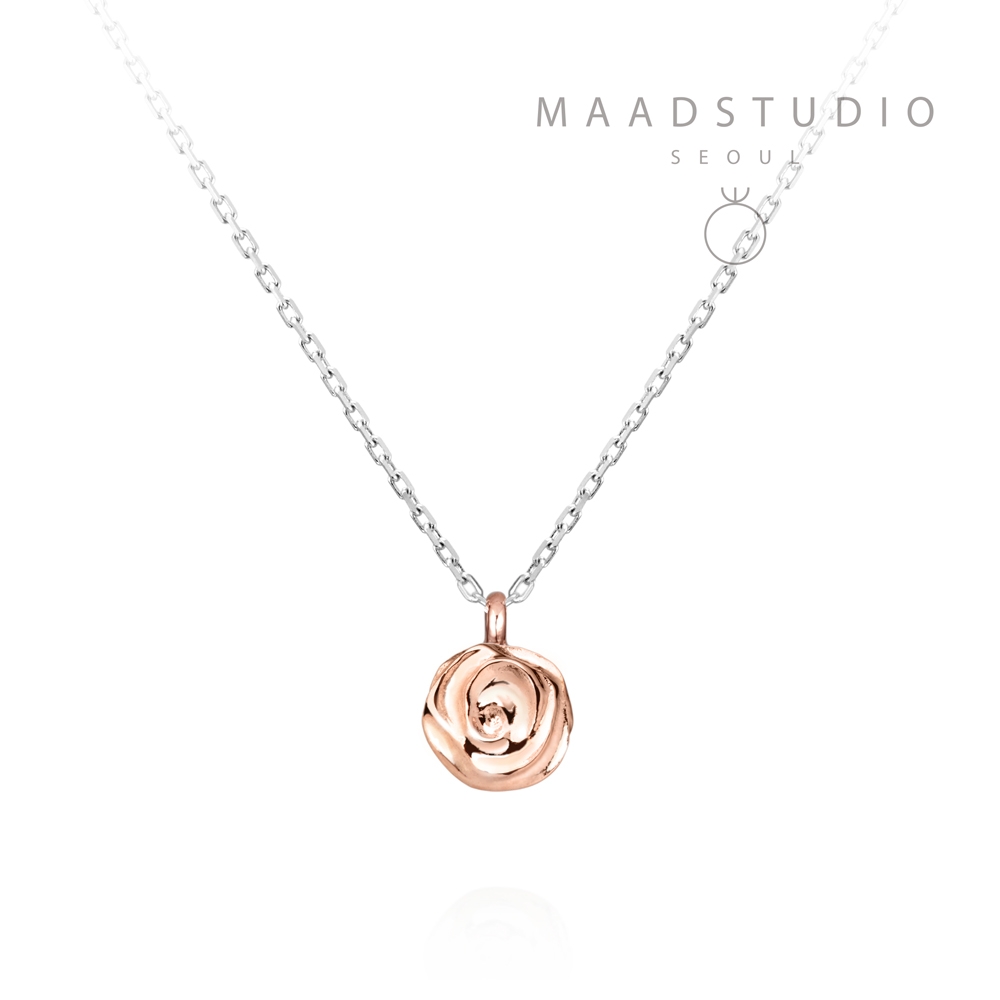 Rose pendant 14k Red gold