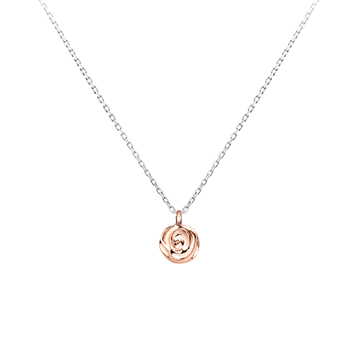 Rose pendant 14k Red gold