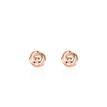 Rose earring 14k Red gold